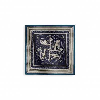 HERMÈS FESTIVAL DES AMAZONES BANDANA SHAWL 140 H244217S 04 (137*136cm)